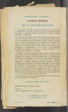Detailed view of page from De la grammatologie