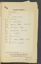 Detailed view of page from De la grammatologie