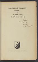 View Half-title recto from Discours de la méthode
