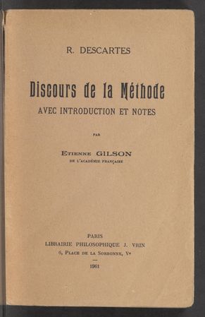 Cover of Discours de la méthode