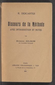 View bibliographic details for Discours de la méthode