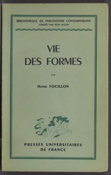 View bibliographic details for Vie des Formes