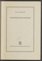 View bibliographic details for Vom Wesen des Grundes