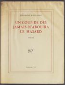 View bibliographic details for Un Coup de dés jamais n'abolira le hasard (detail of this page not available)