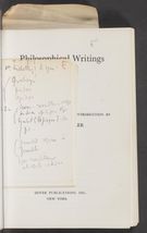 Detailed view of page from The Philosophical Writings of Peirce