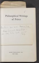 Detailed view of page from The Philosophical Writings of Peirce