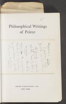 Detailed view of page from The Philosophical Writings of Peirce