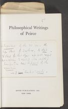 Detailed view of page from The Philosophical Writings of Peirce