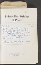 Detailed view of page from The Philosophical Writings of Peirce