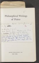 Detailed view of page from The Philosophical Writings of Peirce