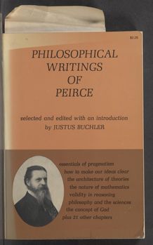 View bibliographic details for The Philosophical Writings of Peirce