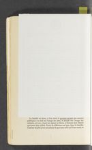 Detailed view of page from Du Contrat social ou Principes du droit politique. Discours sur les sciences et les arts 3 Discours sur l'origine de l'inégalité parmi les hommes / Lettre à M. D'Alembert / Considérations sur le gouvernement de Pologne / Lettre à Monseigneur de Beaumont,