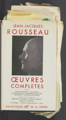 View bibliographic details for Oeuvres complètes de J.-J. Rousseau, vol. I